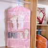 16 Grids Clear Hanging Clothes Storage Bag Transparent Laundry Closet Pocket Bag for Home Wardrobe Organizer Hanger Not Include