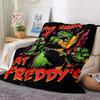 1Pc Fnaf Freddy'S Horror Theme Blanket For Couch Bed Plush Cozy Fuzzy Blanket Super Soft Warm Blankets For Fall And Winter 0918217