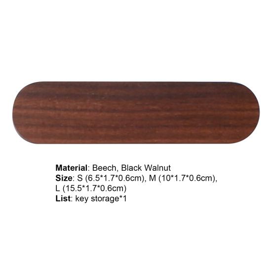 Key Holder Strong Magnetic Natural Beech Home Wall Decoration Key Organizer for Home