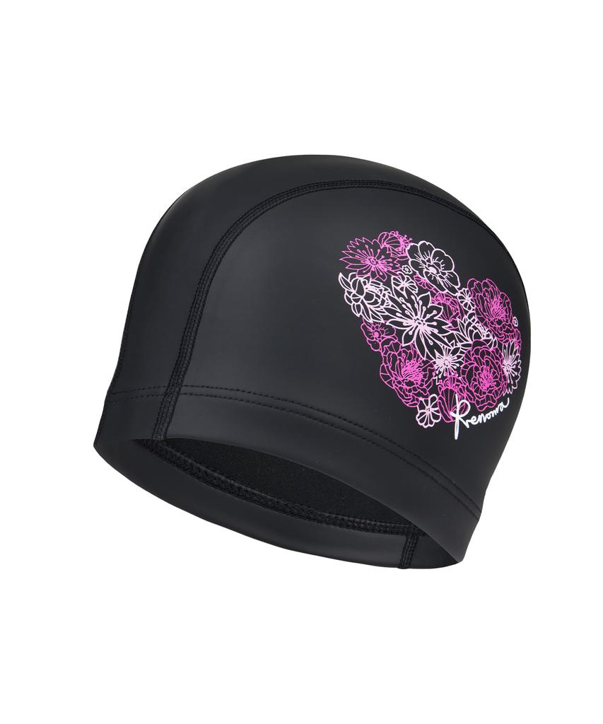 Lenomasuyeongbog Accessories Adult Heart Silky Layer Swim Cap Black Ro-Rc2G724-Bk