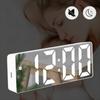 Multi-functional LED Alarm Clock Dual Snooze Voice Control Electronic Clock Large Letter Temperature Display Digital Alarm Clock