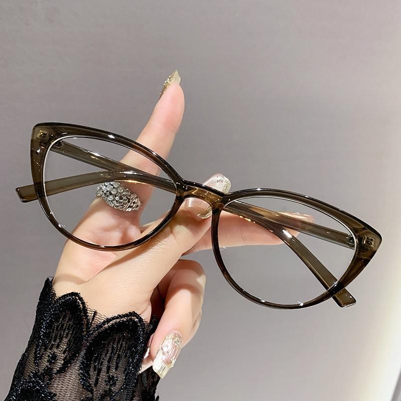 Anti Blue Light Fashionable and Simple Middle-aged and Elderly Reading Glasses Retro Cat Eye Men's and Women's Reading Glasses