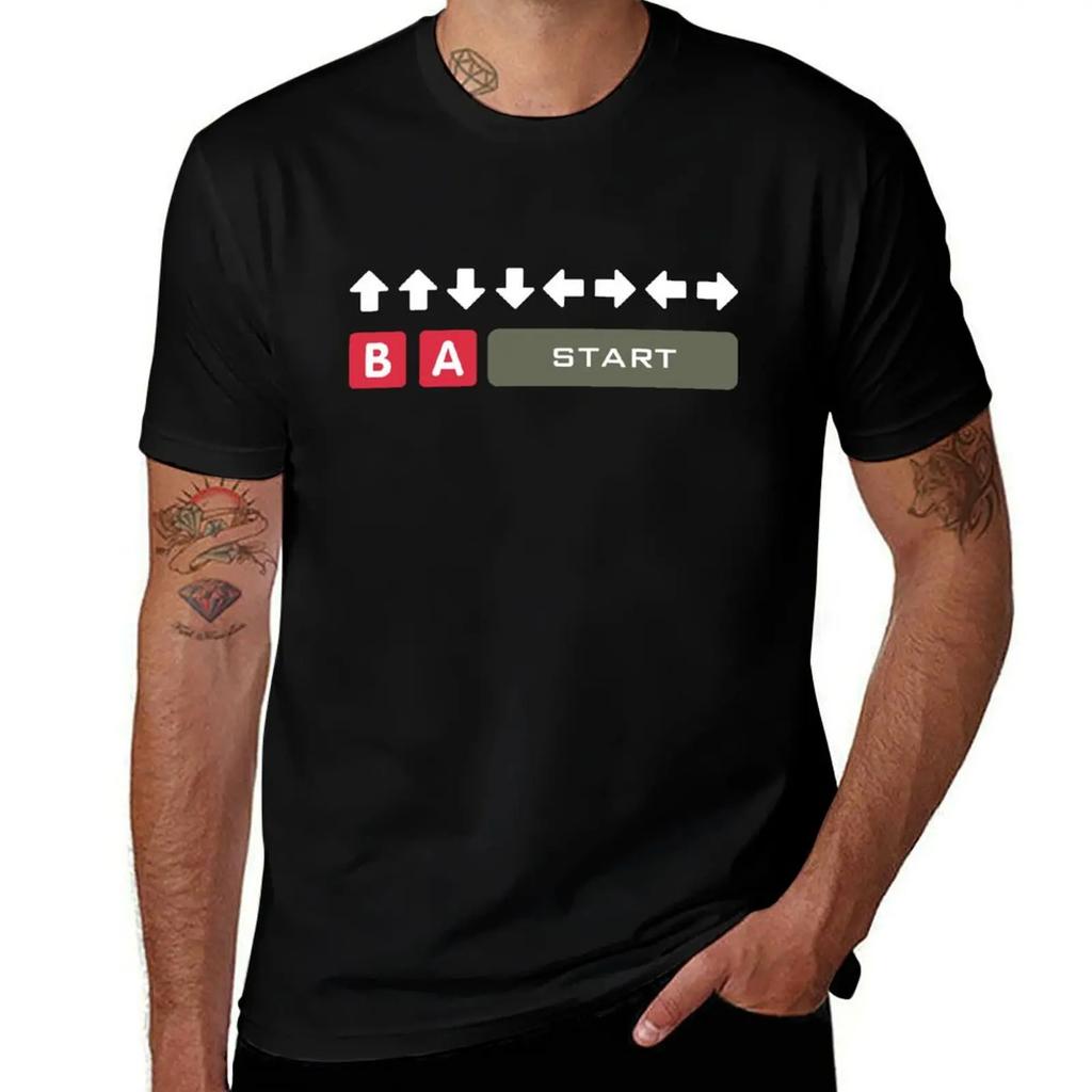 Contra Cheat Code T-Shirt cheap stuff customs vintage t shirt men