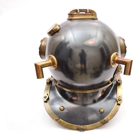 Royal Divers Navy Divers Handmade Helmet Black Finish