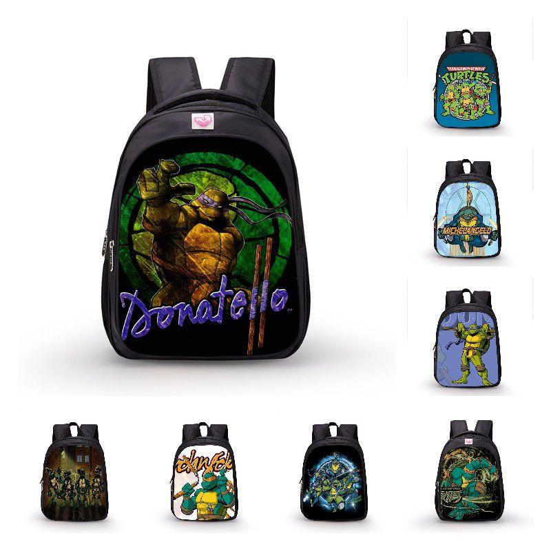 Tmnt Children's Cartoon Waterproof School Backpack With High Capacity And Breathable Design