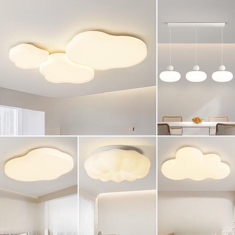Modern Cloud Ceiling Lamp with 3-Color Dimming