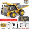 Remote Control Excavator Dump Truck Crawler Bulldozer Rc Model Car Toy Alloy Simulation Construction Vehicle Gifts For Kids