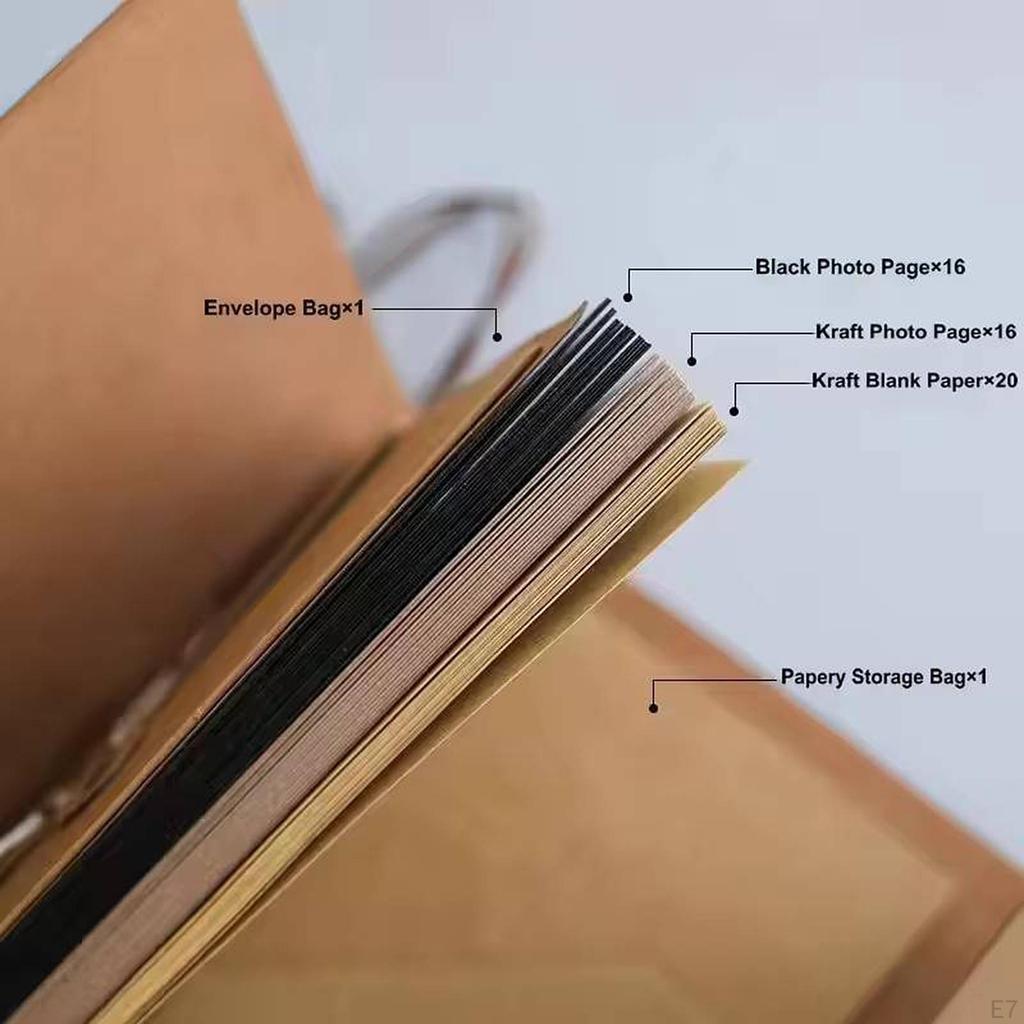 DIY Photo Album Scrapbooking Gift Memory Book Paper Scrapbook for Festivals Graduations Friends Men