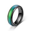 Titanium Steel Thermochromic Ring Blank Stainless Steel Couple Ring Men
