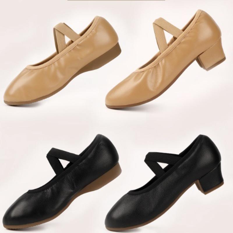 Dance Shoes for Women Two Point Flat Sole Teacher Shoes Professional Dance Shoes