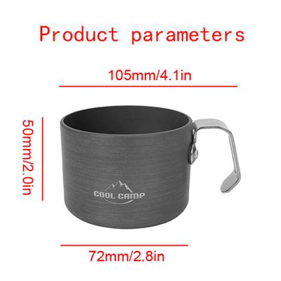 COOLCAMP Outdoor Lightweight Aluminum Cup Camping Water Cup Camping Coffee Cup Picnic Barbecue