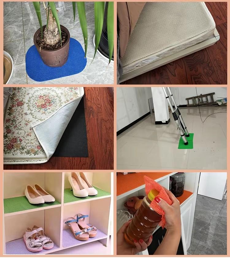 PVC Foam Mat Cutable Anti-Slip Sticky Premium Mat For Car Dashboard Kitchen Bathroom Doormat Floor Blanket 180x200cm