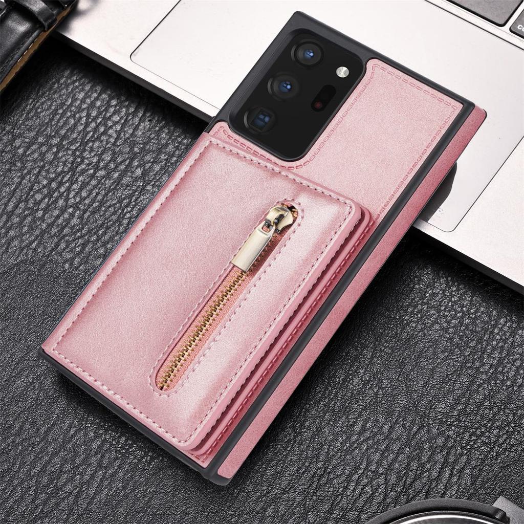 Samsung S24ultra S23 Multi-function Zipper Mobile Phone Case: A54 Anti-fall Protective Cover with Wristband.