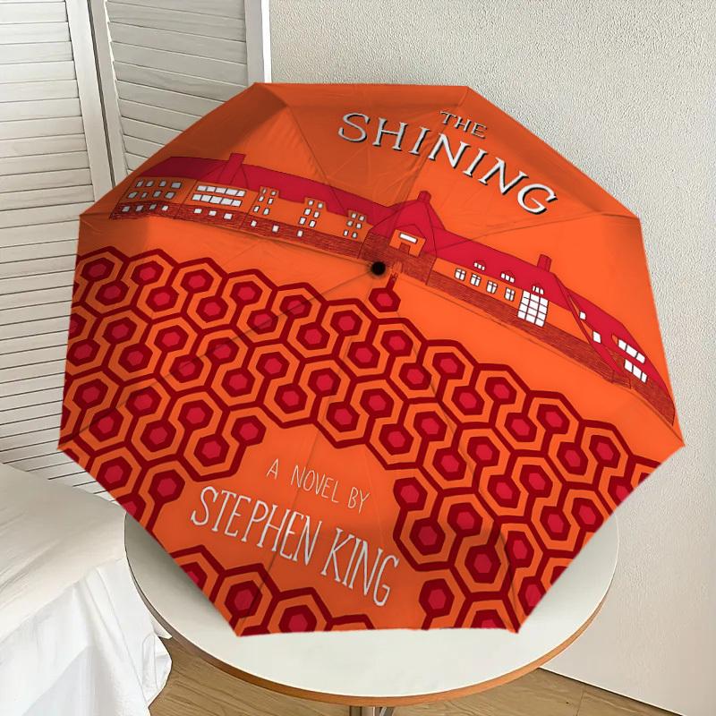 1PC The Shining Stephen King Umbrella-8-Rib Reinforced, Automatic Open, Lightweight & Durable, Cute Fashion Accessory for Outdoor, D2633