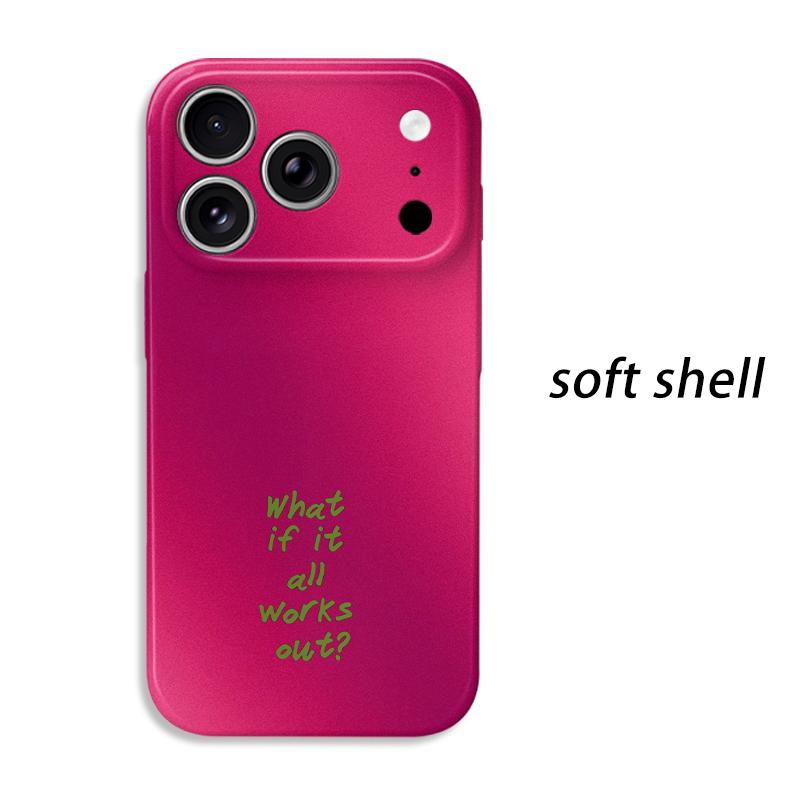 Optimistic Mindset Slogan Quote Text What If It All Works Out Film Aesthetic Protective Shockproof Bumper Case Cover For iPhone 14 15 16 Pro Max Plus IPHONE17PROMAX