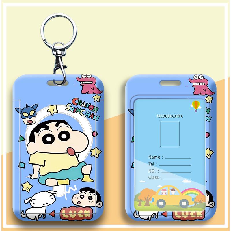Crayon Shin-chan Cartoon Student ID Lanyard & Badge Holder