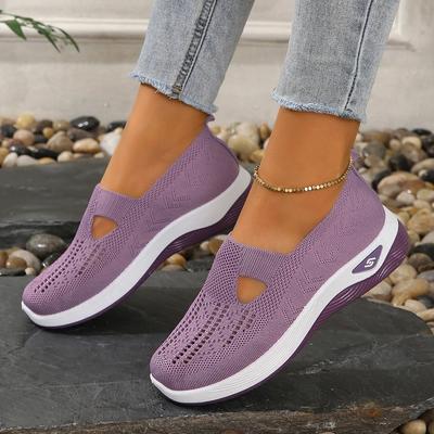 Moda Wiosna/jesień Damskie Flas Wsuwane Lekkie Codzienne Mokasyny dla Kobiet Outdoor Okrągły Nosek Płaskie Buty Płytkie Antypoślizgowe Buty na Platformie