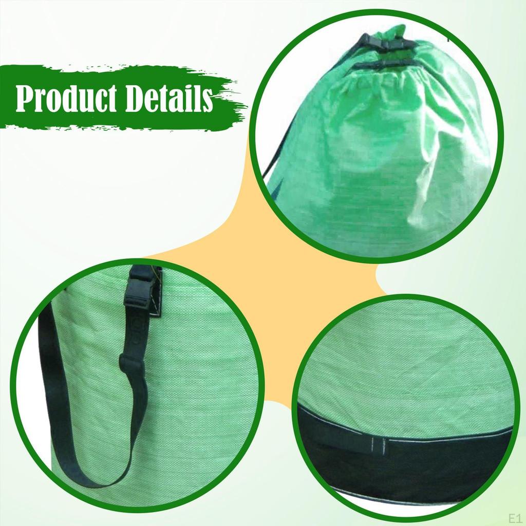 Garden Leaf Bag Luggage Organizer Storage Lawn Yard Waste Container for Planting Weeds Moving