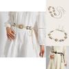 Vintage Boho Waist Chain For Women Made Of Cotton Linen With Knot Fastening For Dress Decor