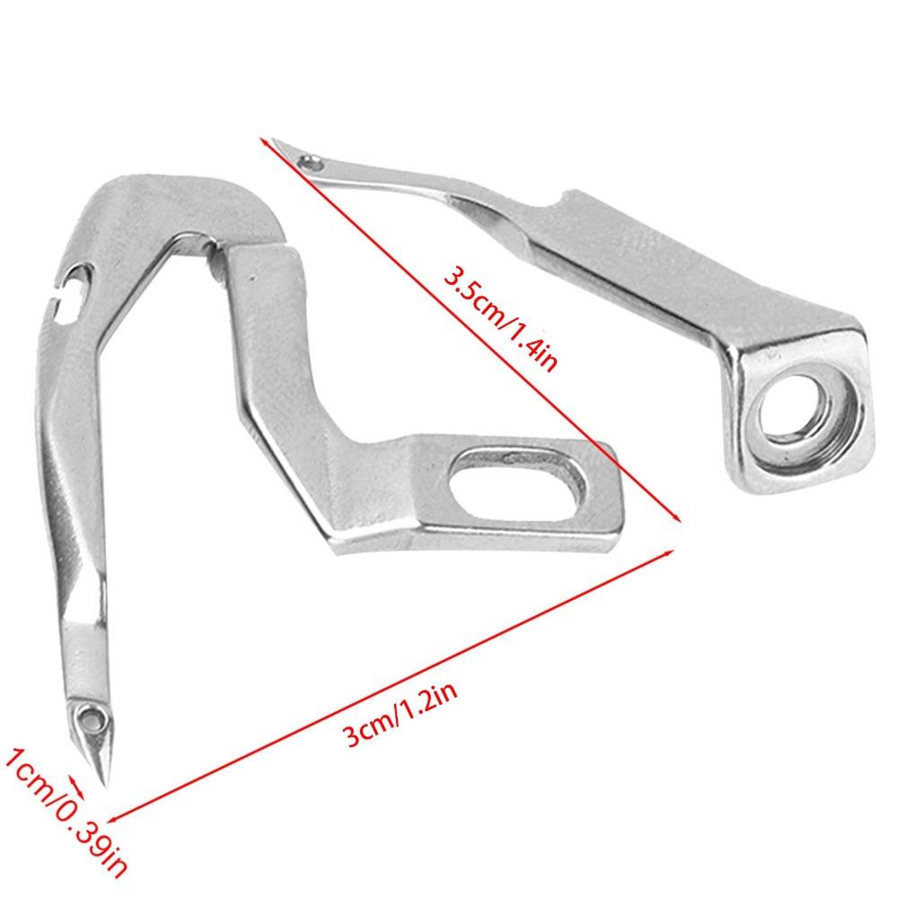 2pcs Metal Lower Looper Overlock Looper Multifunctional Looper Set  Overlock Sewing Machine