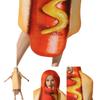 Fun And Vibrant Hot Dog Costume Jumpsuit For Halloween Stage Performances