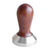 Hochwertiger Edelstahl-Espressokaffee-Tamper mit Holzgriff für ergonomischen Komfort, gleichmäßigen Druck und einfache Reinigung