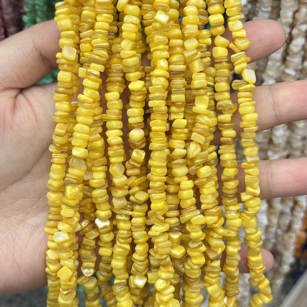 5mm Freshwater Shell Cube Beads for DIY Jewelry: String, Bracelet, Necklace Accessories