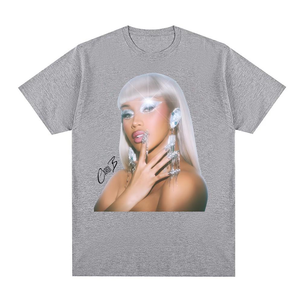 Cardi B Album TShirt Street Hip-hop Rapper Short Sleeve Korean StyleTees Top Summer 100%CottonTshirt Sudaderas ComfortableTees
