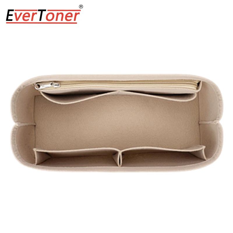 EverToner Für LV Carryall PM Filzstoff Einlegebeutel mit Reißverschluss Passend für Handtasche Kosmetiktasche Reisetasche Einsatz