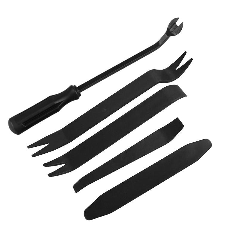 5-Piece Car Audio Disassembly & Door Panel Clip Removal Tool Set Transparent bag