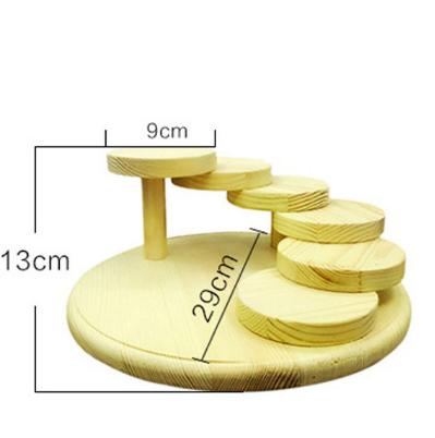 Solid wood function. Rotating sushi plate