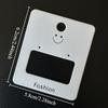 100pcs Earrings Display Cards, Matte Finish, Advanced Hook Design, Paper Material, Jewelry Showcase Card Set
