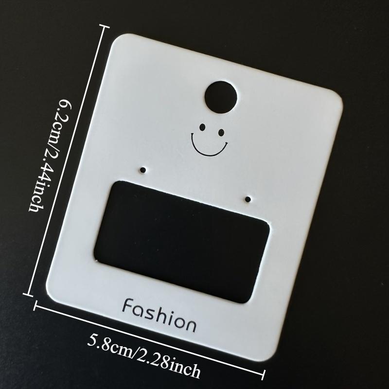 100pcs Earrings Display Cards, Matte Finish, Advanced Hook Design, Paper Material, Jewelry Showcase Card Set