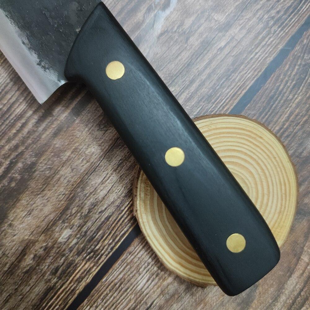 Handgefertigtes geschmiedetes Kochmesser, Fleischerbeil, chinesische Messer, Schlachtmesser