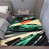 Alfombra con Diseño de Coche Deportivo Amarillo para Dormitorio Sala de Estar Decoración Moderna del Hogar Suave Antideslizante Lavable Alfombra Grande de Área para Piso