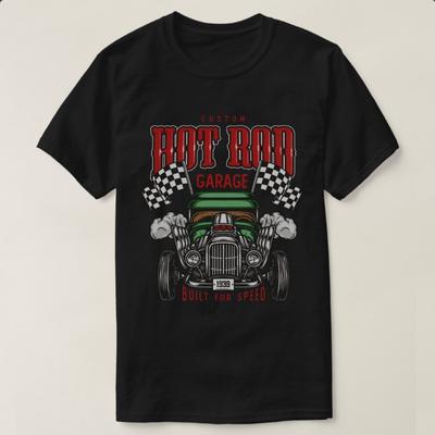 Built for Speed  Custom Hot Rod Garage TShirt 100 Cotton ONeck Short Sleeve Summer Casual Mens Tshirt Streetwear