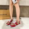 2024 Autumn New Women's Casual Flat Comfort Sneakers Fashionable and Versatile Lace-up Walking Sneakers for Women