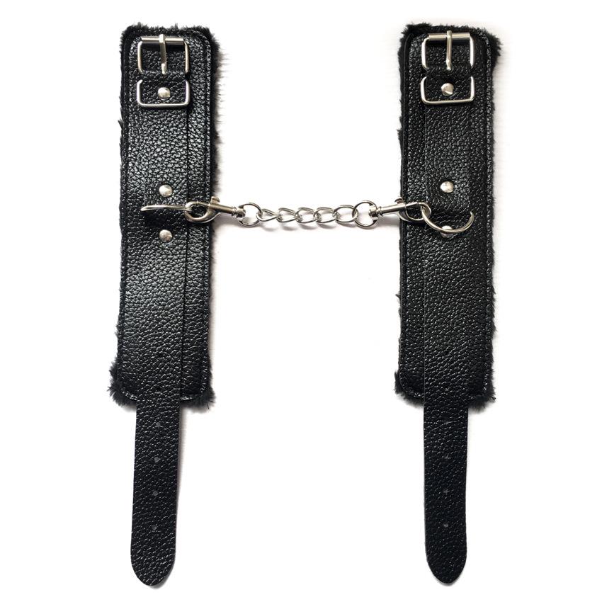 Sextoy Fetish SM Leather Lychee Pattern Bondage Handcuffs & Anklets for Women
