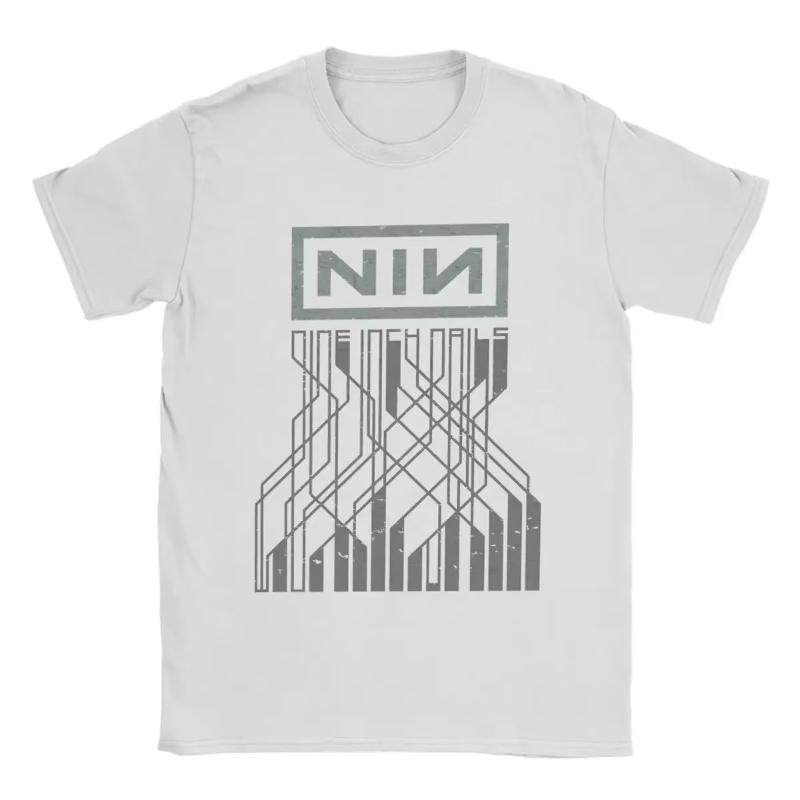

Nine Inch Nails NIN T Shirts Women Funny T-Shirt Crewneck Tee Shirt Short Sleeve Tops Graphic TShirts Harajuku Women s Clothing S