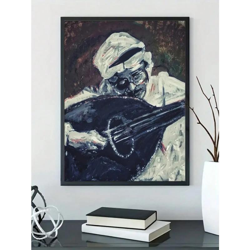 

Abstract Vintage Canvas Wall Hanging Talal Maddah Poster Wall Art Home Living Room Office Decoration, Unframed Canvas Painting 21cm×30cm NoFrame