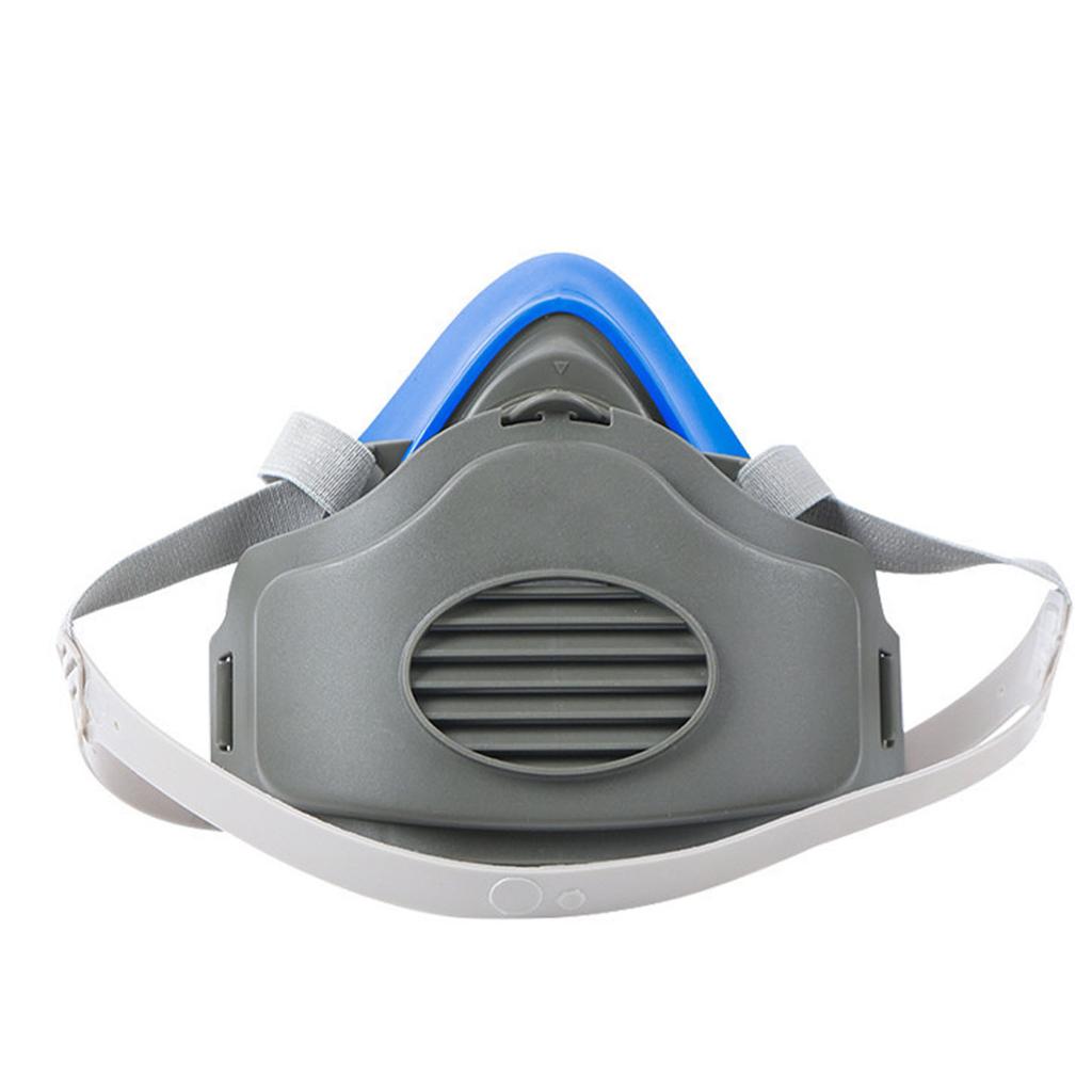 Reusable Respirator Dust Proof Rubber Breathable Washable Industrial Half Facepiece for Coal Mine Work 60PCS Filter Cotton