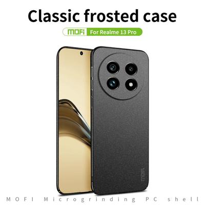 For Realme 13+ 5G MOFI Shield Matte Series Case PC Phone Cover Slim Fit