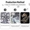 5D DIY Pearl Diamond Painting Kit Majestic Dragon Full Drill Embroidery Mosaic Art Home Wall Decor Gift