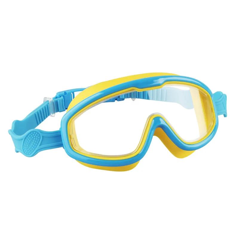 

Outdoor Activity Swim Goggles Large frame waterproof and for Kids Anti-Fog UV Protection Swimming Eyeglasses for 8-13 Years Children жовтий
