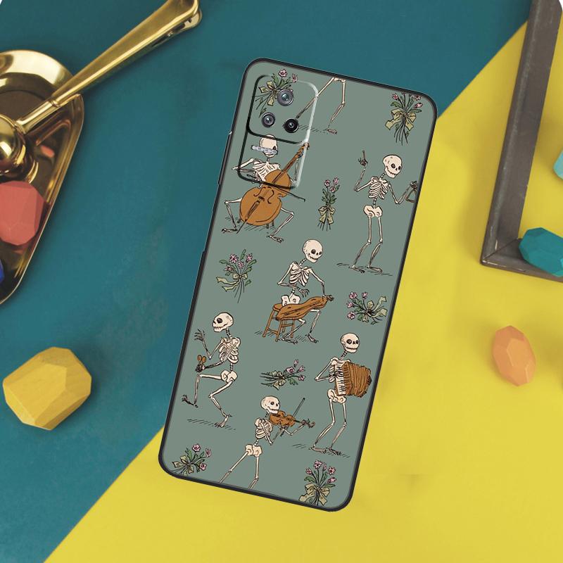 Bones Skeleton Case For Xiaomi 14T 11T 12T 13T Pro 13 14 15 Ultra POCO X7 Pro X3 X5 X6 F5 F6 M6 Pro Funda