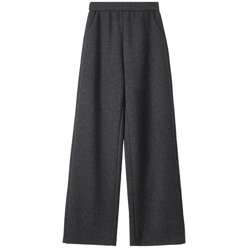 Women's Thickened Lamb Wool Straight Leg Casual Pants