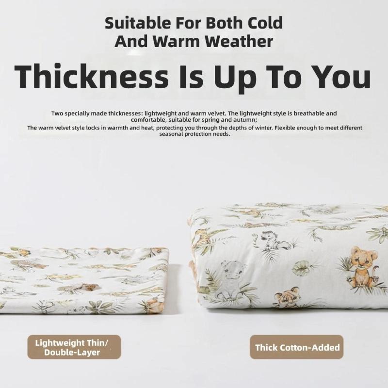 Multifunctional Hooded Infant Dot Swaddles Blanket Lightweight Cotton For Car Seat Strollers Tummy Time Play Mat