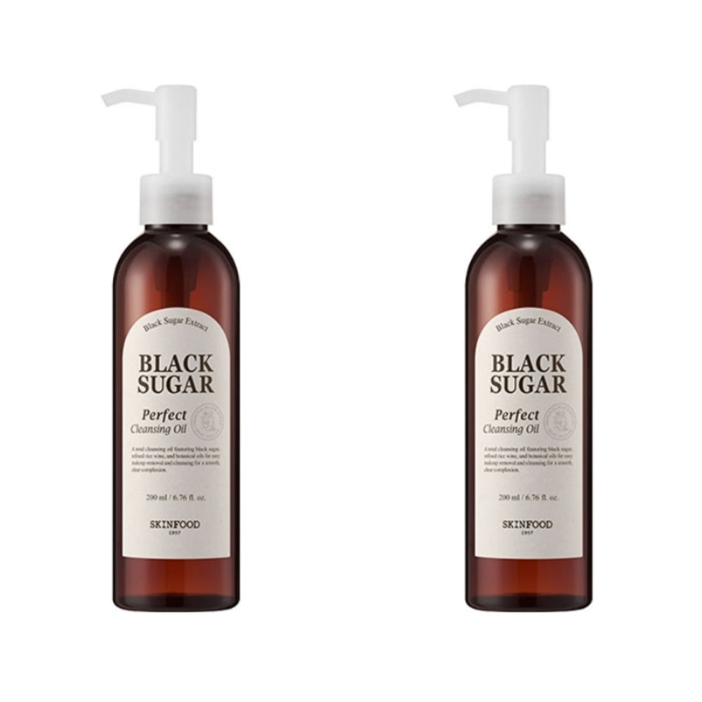 SKINFOOD Black Sugar Perfect Cleansing Oil 200ml*1Pc/2Pcs