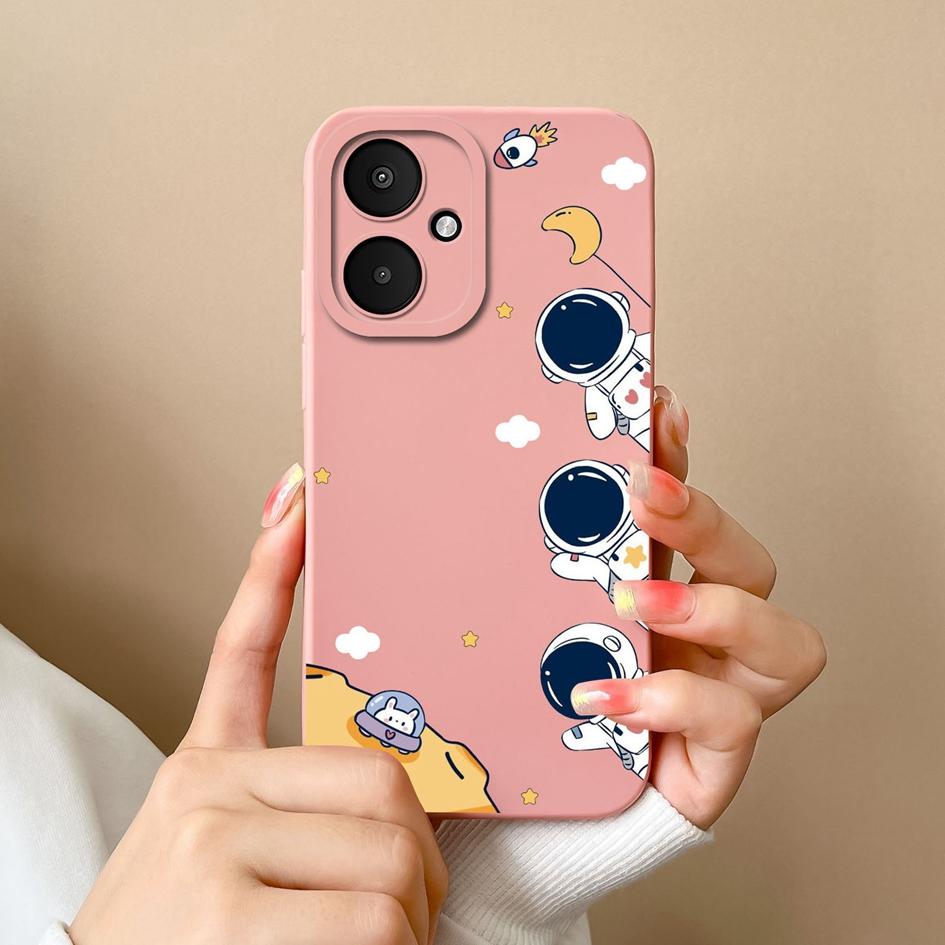 Funda Para Xiaomi Poco F5 X6 Pro F6 M6 4G 5G Lindo Astronauta Piloto Protector de Pantalla Silicona Líquida A Prueba de Golpes Bolsas Populares Para Teléfono Parachoques Para Xiaomi