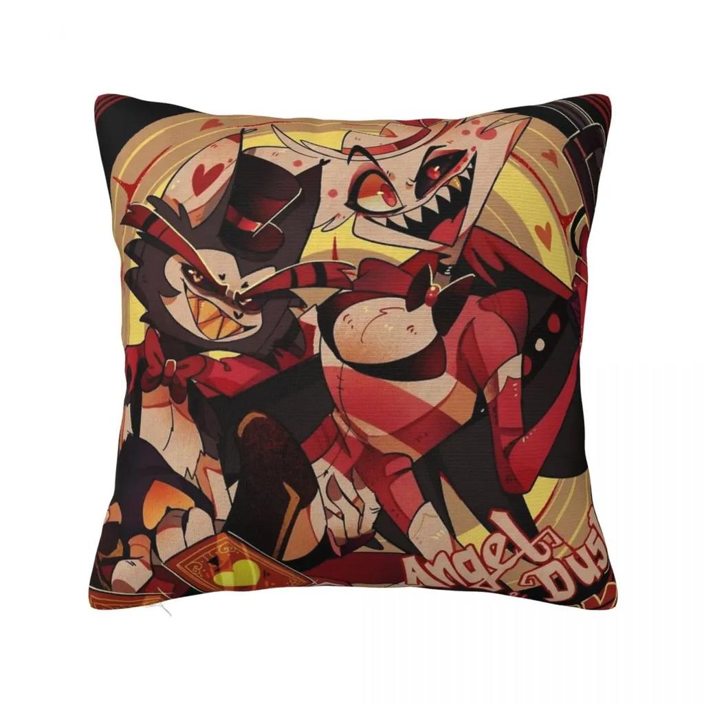 ANGEL DUST HUSK Hazbins Hotels Pillowcase Printing Polyester Cushion Cover Decor Pillow Case Cover Home Square 18''